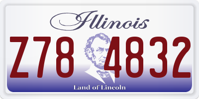 IL license plate Z784832