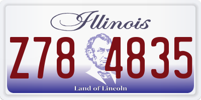 IL license plate Z784835