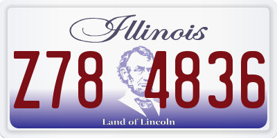 IL license plate Z784836