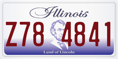 IL license plate Z784841