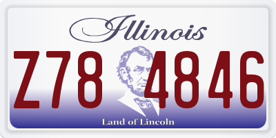 IL license plate Z784846