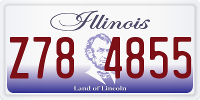 IL license plate Z784855