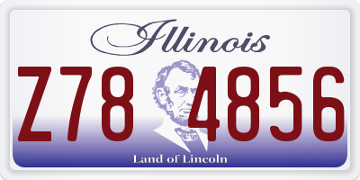 IL license plate Z784856