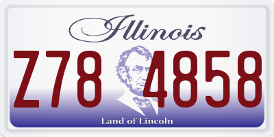 IL license plate Z784858