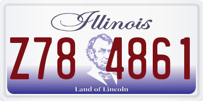 IL license plate Z784861