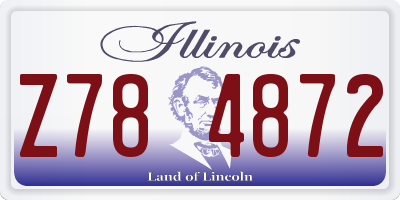 IL license plate Z784872