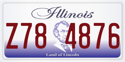 IL license plate Z784876