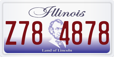 IL license plate Z784878
