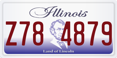 IL license plate Z784879