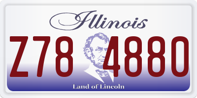 IL license plate Z784880