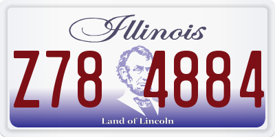 IL license plate Z784884