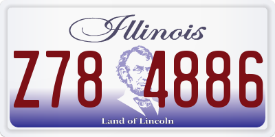 IL license plate Z784886