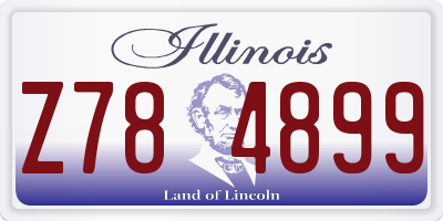 IL license plate Z784899
