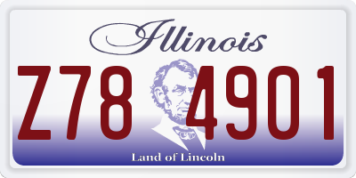 IL license plate Z784901