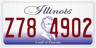 IL license plate Z784902