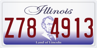 IL license plate Z784913