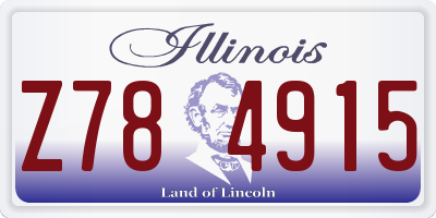 IL license plate Z784915