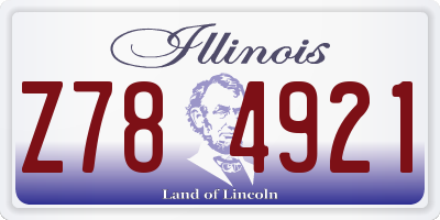IL license plate Z784921