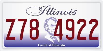 IL license plate Z784922