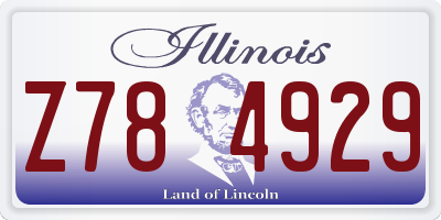 IL license plate Z784929