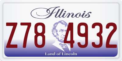 IL license plate Z784932