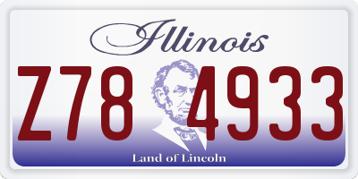 IL license plate Z784933