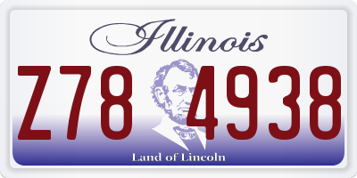 IL license plate Z784938