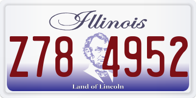 IL license plate Z784952