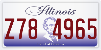 IL license plate Z784965