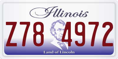 IL license plate Z784972