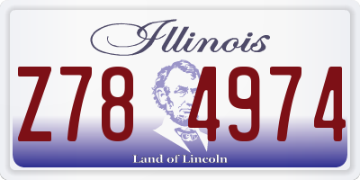 IL license plate Z784974