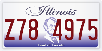 IL license plate Z784975