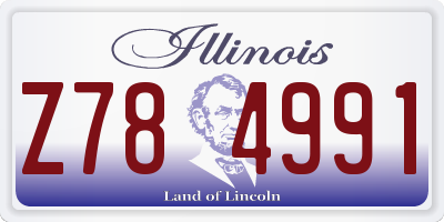 IL license plate Z784991