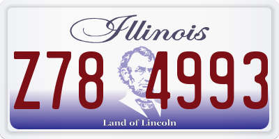 IL license plate Z784993