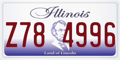 IL license plate Z784996