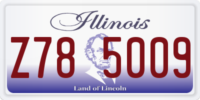 IL license plate Z785009
