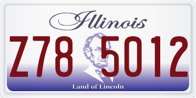 IL license plate Z785012