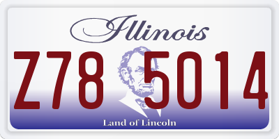 IL license plate Z785014