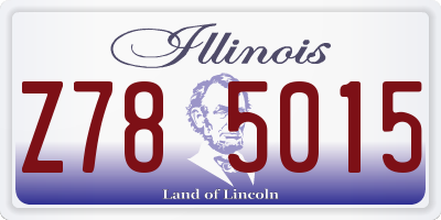IL license plate Z785015