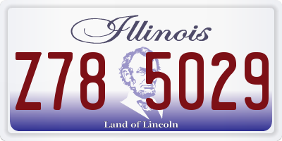 IL license plate Z785029