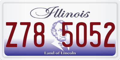 IL license plate Z785052