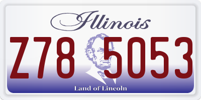 IL license plate Z785053