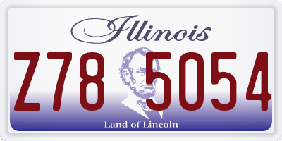 IL license plate Z785054