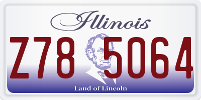 IL license plate Z785064