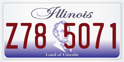 IL license plate Z785071