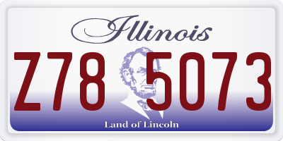 IL license plate Z785073