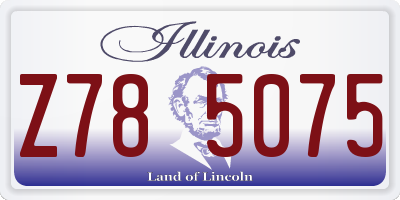 IL license plate Z785075
