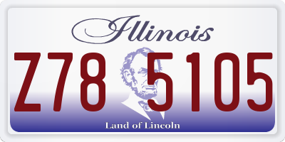 IL license plate Z785105