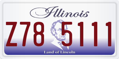 IL license plate Z785111