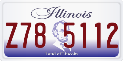 IL license plate Z785112